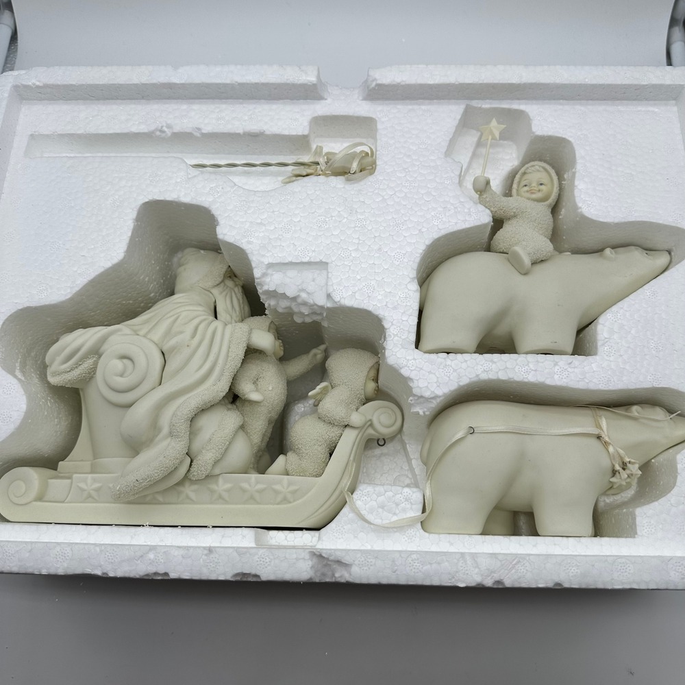 Dept 56 Snowbabies Jack Frost A Sleigh Ride Through the Stars Set - Picture 13 of 13